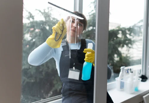 Nettoyage de vitres intérieures et extérieures à la Romieu